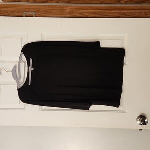 Dress Barn medium black 3/4 length sleeve top